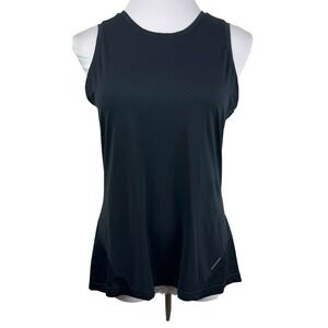 Pearl Izumi Black Wander Tank Relaxed Criss Cross Back Top Women's Large NEW